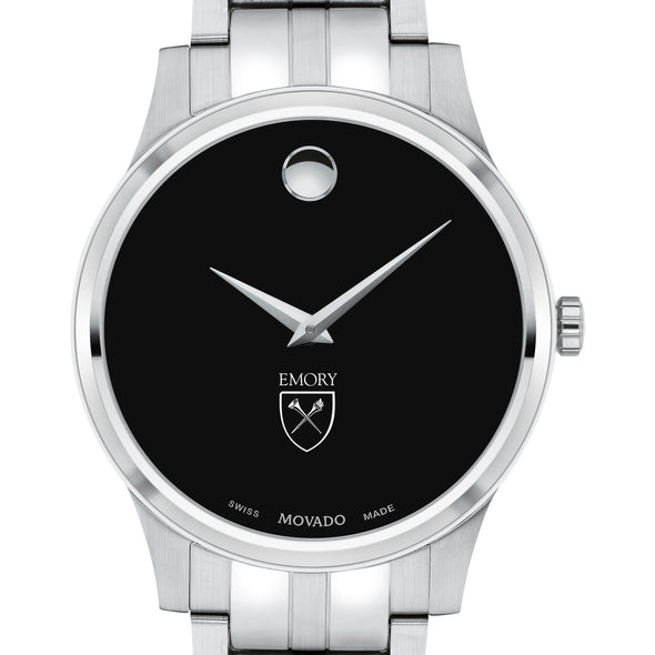 Emory Men&#39;s Movado Collection Stainless Steel Watch with Black Dial Shot #1