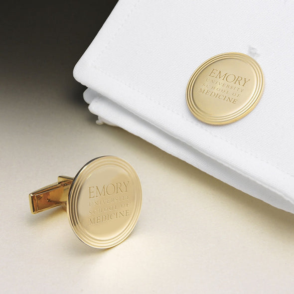 Emory School of Medicine 14K Gold Cufflinks Shot #1