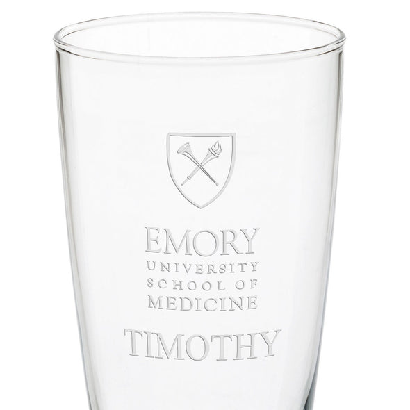 Emory School of Medicine 20oz Pilsner Glasses - Set of 2 Shot #3