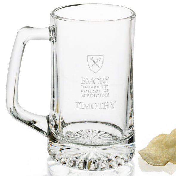 Emory School of Medicine 25 oz Beer Mug Shot #2