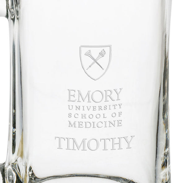 Emory School of Medicine 25 oz Beer Mug Shot #3