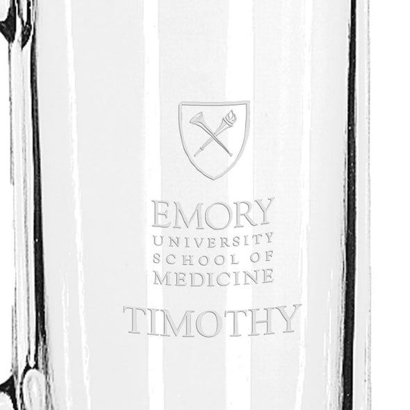 Emory School of Medicine 25 oz Beer Mug Shot #3