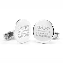 Emory School of Medicine Cufflinks in Sterling Silver Shot #1