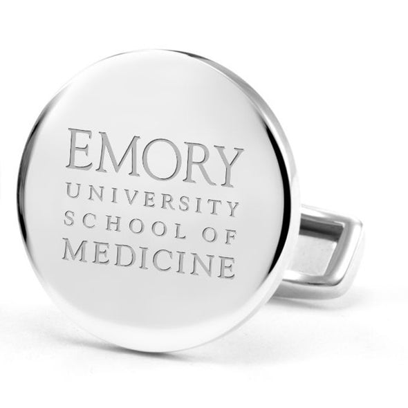 Emory School of Medicine Cufflinks in Sterling Silver Shot #2