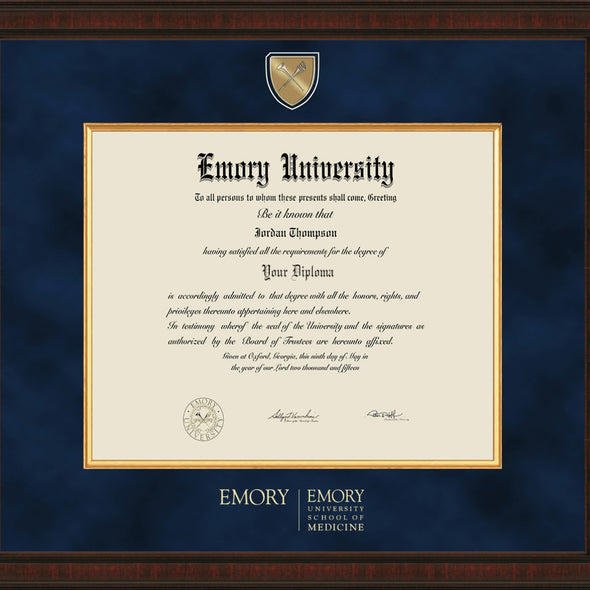 Emory School of Medicine Diploma Frame - Excelsior Shot #2