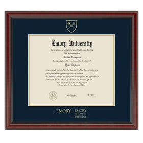 Emory School of Medicine Diploma Frame, the Fidelitas Shot #1