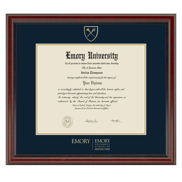 Emory School of Medicine Diploma Frame, the Fidelitas Shot #1