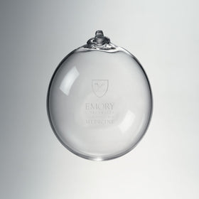 Emory School of Medicine Glass Ornament by Simon Pearce Shot #1