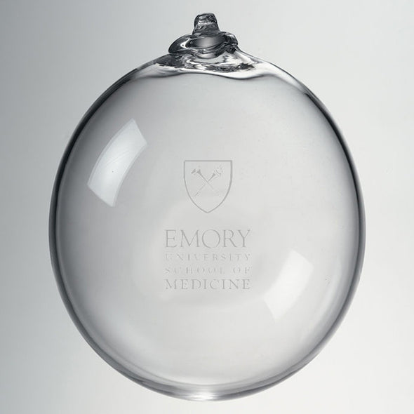 Emory School of Medicine Glass Ornament by Simon Pearce Shot #2