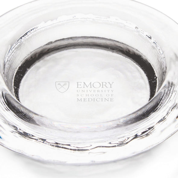 Emory School of Medicine Glass Wine Coaster by Simon Pearce Shot #2