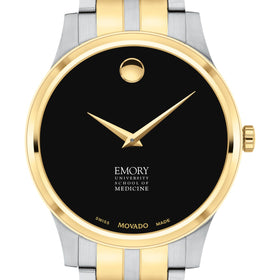 Emory School of Medicine Men&#39;s Movado Collection Two-Tone Watch with Black Dial Shot #1