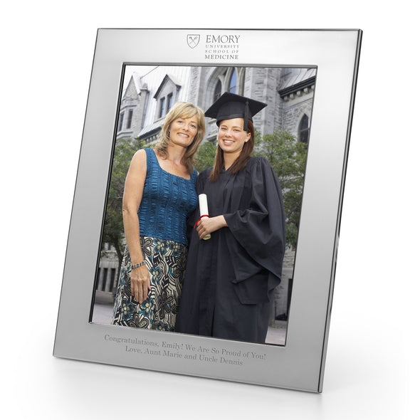 Emory School of Medicine Polished Pewter 8x10 Picture Frame Shot #1