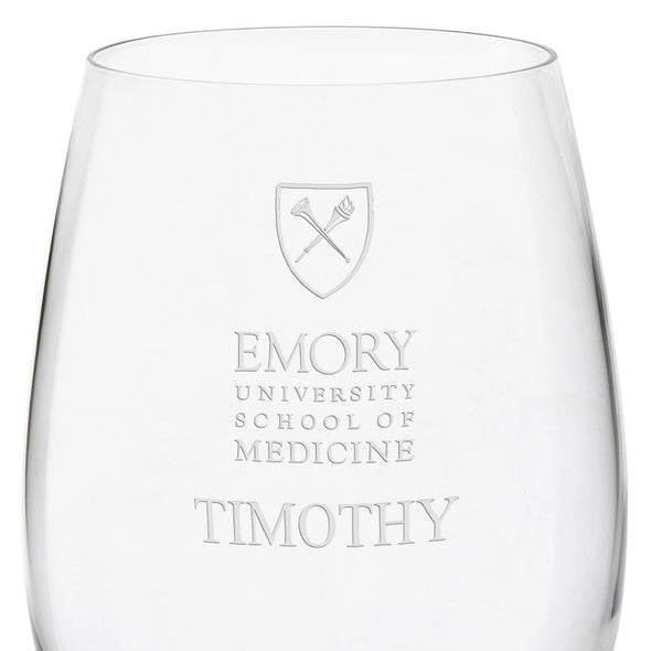 Emory School of Medicine Red Wine Glasses - Set of 4 Shot #3