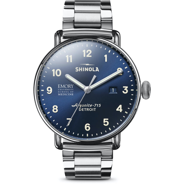 Emory School of Medicine Shinola Watch, The Canfield 43 mm Blue Dial Shot #2