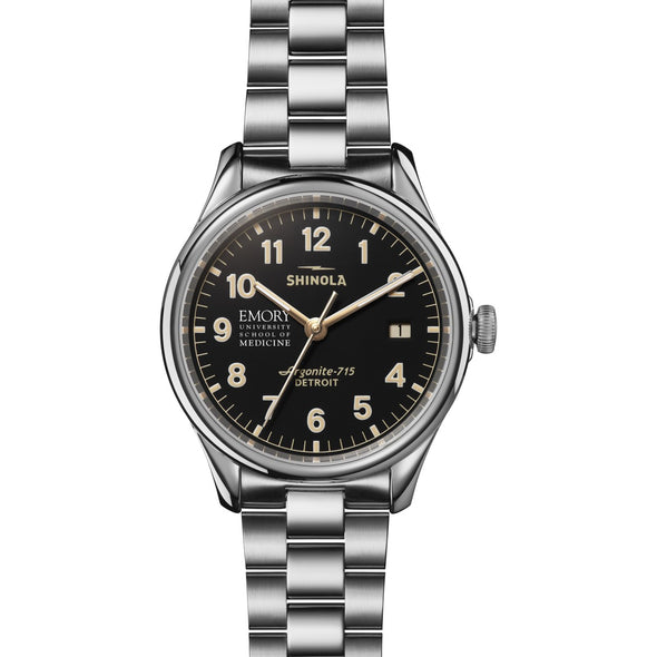 Emory School of Medicine Shinola Watch, The Vinton 38 mm Black Dial Shot #2