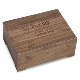 Emory School of Medicine Solid Walnut Desk Box Shot #1