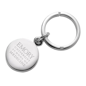 Emory School of Medicine Sterling Silver Insignia Key Ring Shot #1