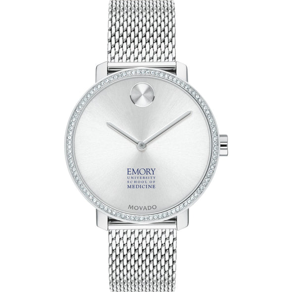 Emory School of Medicine Women&#39;s Movado Bold with Crystal Bezel &amp; Mesh Bracelet Shot #2