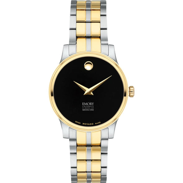 Emory School of Medicine Women&#39;s Movado Collection Two-Tone Watch with Black Dial Shot #2