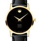 Emory School of Medicine Women's Movado Gold Museum Classic Leather Shot #1