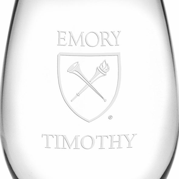 Emory Stemless Wine Glasses Made in the USA Shot #3