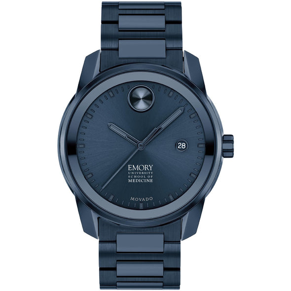 Emory University School of Medicine Men&#39;s Movado BOLD Blue Ion with Date Window Shot #2