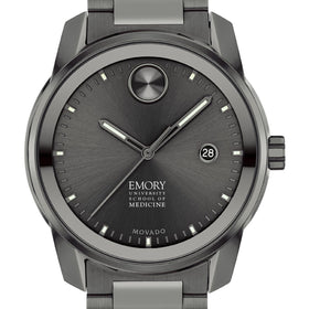 Emory University School of Medicine Men&#39;s Movado BOLD Gunmetal Grey with Date Window Shot #1