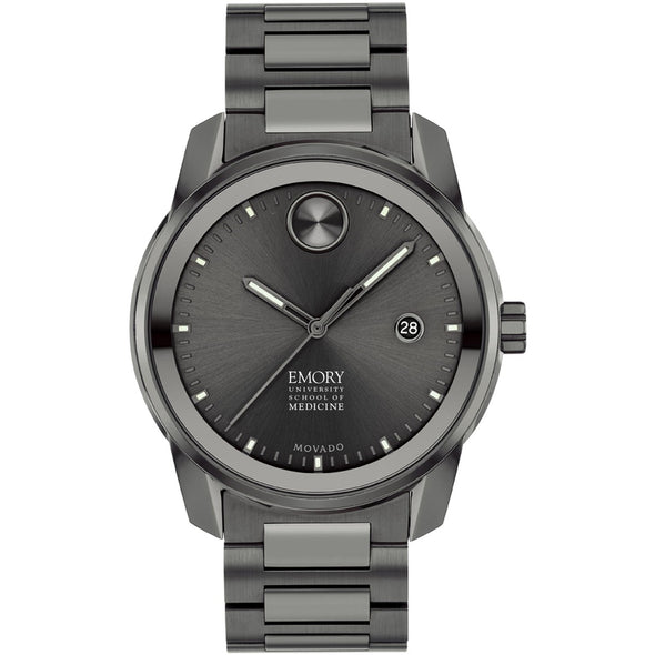 Emory University School of Medicine Men&#39;s Movado BOLD Gunmetal Grey with Date Window Shot #2