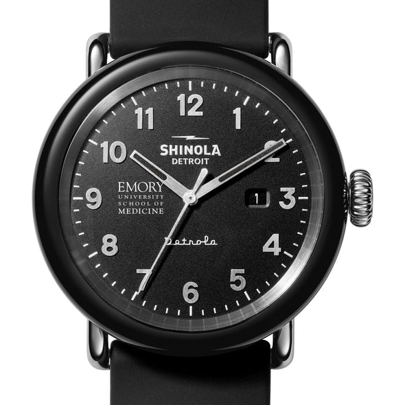 Emory University School of Medicine Shinola Watch, The Detrola 43 mm Black Dial at M.LaHart &amp; Co. Shot #1