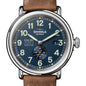 Emory University School of Medicine Shinola Watch, The Runwell Automatic 45 mm Blue Dial and British Tan Strap at M.LaHart & Co. Shot #1