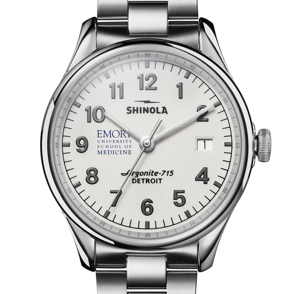 Emory University School of Medicine Shinola Watch, The Vinton 38 mm Alabaster Dial at M.LaHart &amp; Co. Shot #1