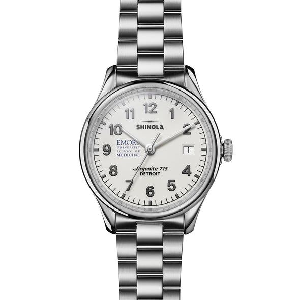 Emory University School of Medicine Shinola Watch, The Vinton 38 mm Alabaster Dial at M.LaHart &amp; Co. Shot #2