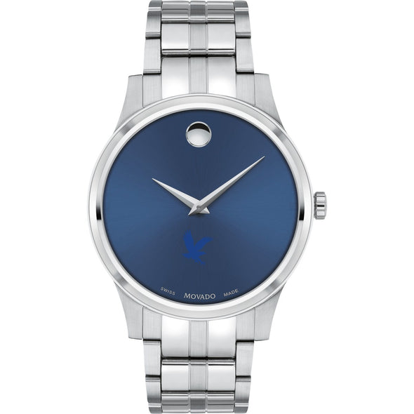 ERAU Men&#39;s Movado Collection Stainless Steel Watch with Blue Dial Shot #2