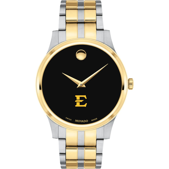 ETSU Men&#39;s Movado Collection Two-Tone Watch with Black Dial Shot #2