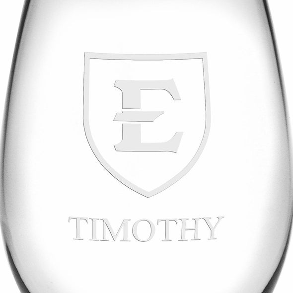 ETSU Stemless Wine Glasses Made in the USA Shot #3