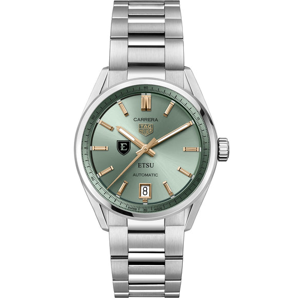 ETSU Women&#39;s TAG Heuer Steel Carrera with Green Dial Shot #2