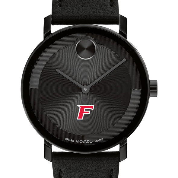 Fairfield University Men&#39;s Movado BOLD with Black Leather Strap Shot #1