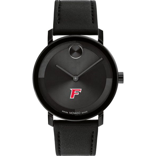 Fairfield University Men&#39;s Movado BOLD with Black Leather Strap Shot #2