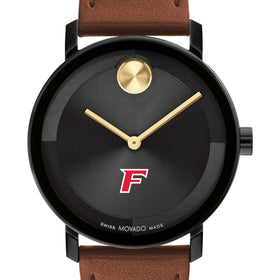 Fairfield University Men&#39;s Movado BOLD with Cognac Leather Strap Shot #1