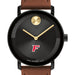 Fairfield University Men's Movado BOLD with Cognac Leather Strap