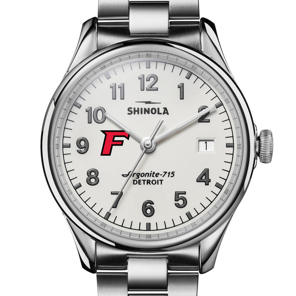 Fairfield University Shinola Watch, The Vinton 38 mm Alabaster Dial at M.LaHart &amp; Co. Shot #1