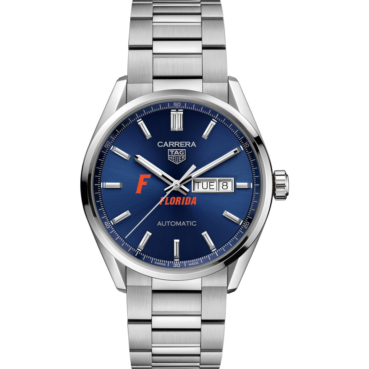 Florida Men s TAG Heuer Carrera with Blue Dial Day Date Window