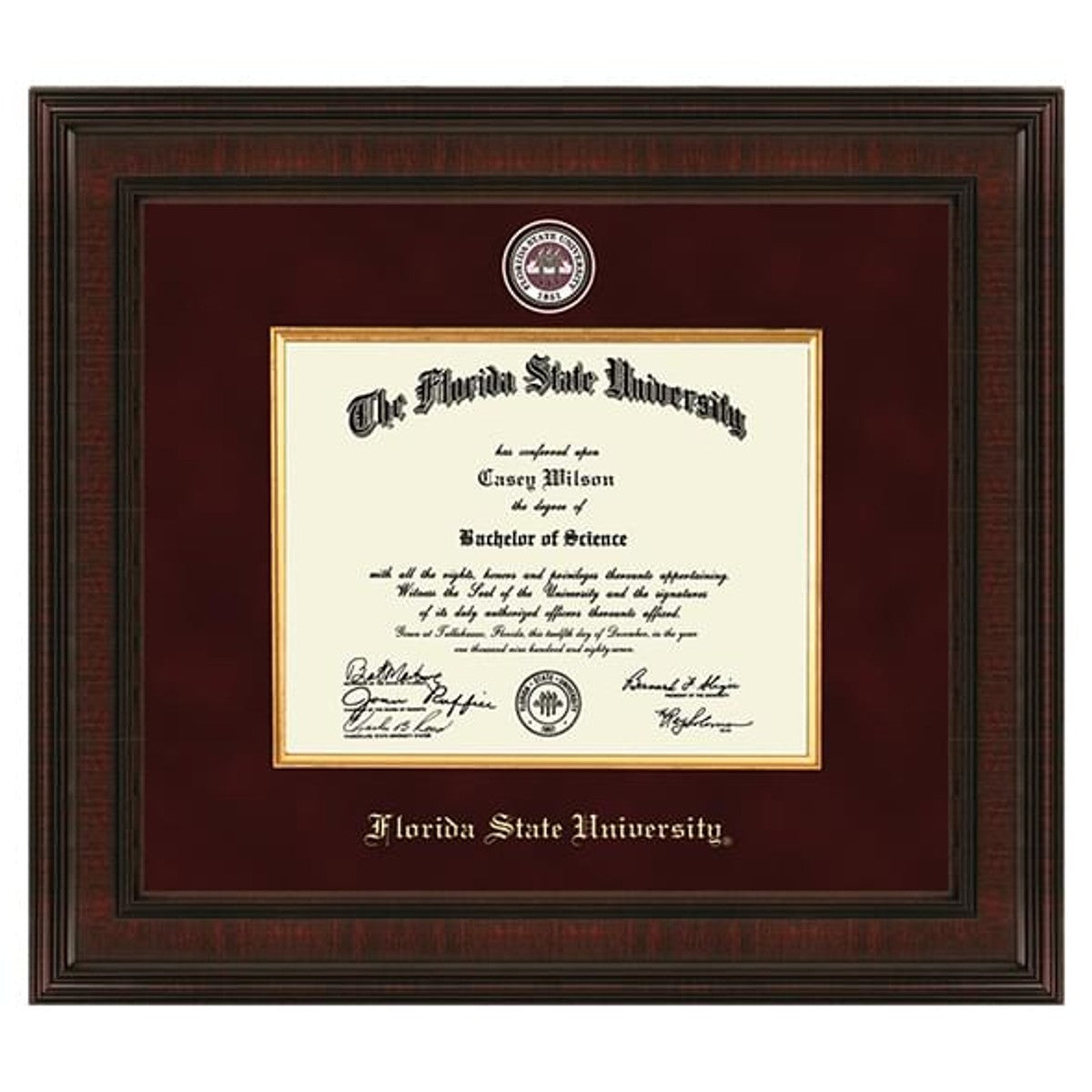 Florida State University Diploma Frame - Excelsior Graduation Gift | M ...