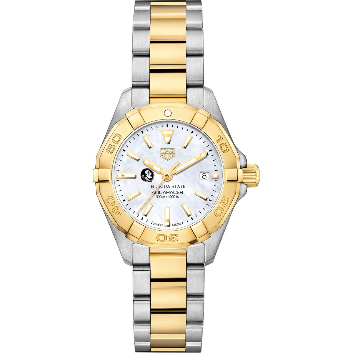 Florida State University TAG Heuer Two Tone Aquaracer for Women