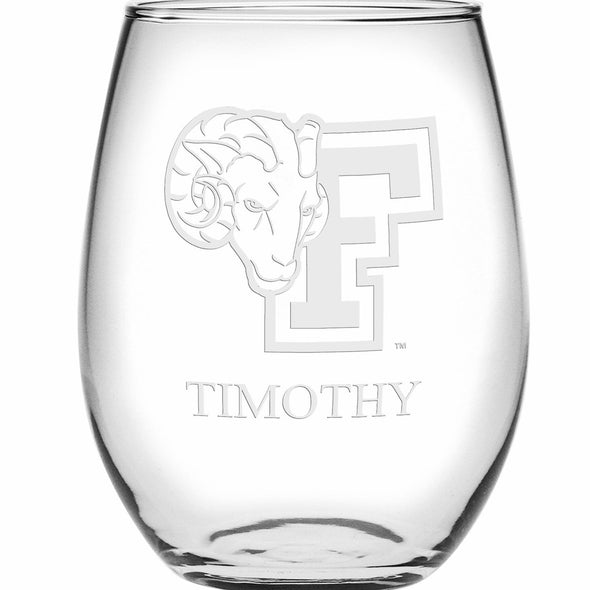 Fordham Stemless Wine Glasses Made in the USA Shot #2