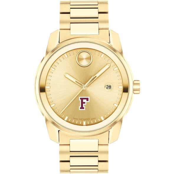 Fordham University Men&#39;s Movado BOLD Gold with Date Window Shot #2