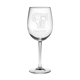 Fordham University Red Wine Glasses - Made in the USA Shot #1