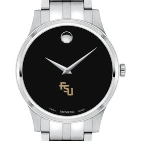 FSU Men&#39;s Movado Collection Stainless Steel Watch with Black Dial Shot #1