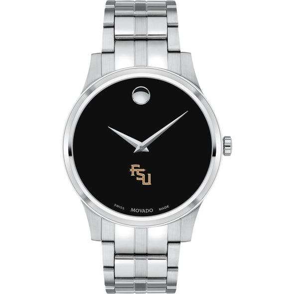 FSU Men&#39;s Movado Collection Stainless Steel Watch with Black Dial Shot #2