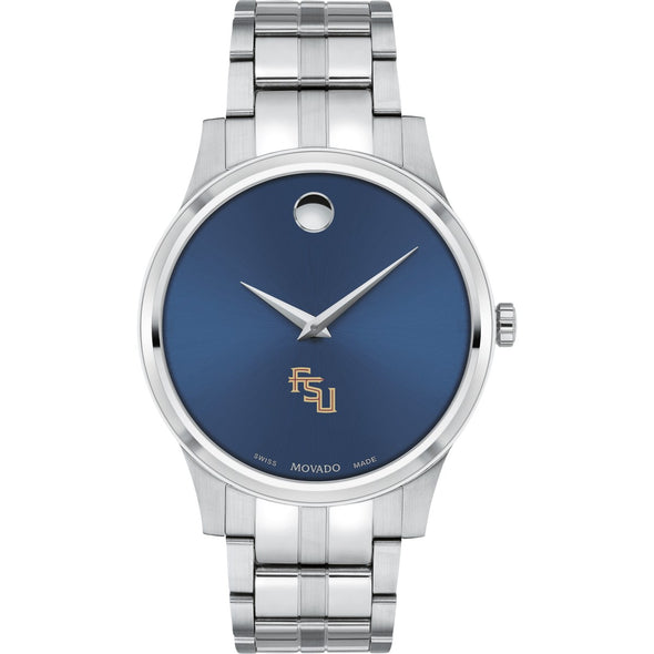 FSU Men&#39;s Movado Collection Stainless Steel Watch with Blue Dial Shot #2